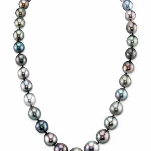 8-10mm Tahitian South Sea Multicolor Baroque Pearl Necklace