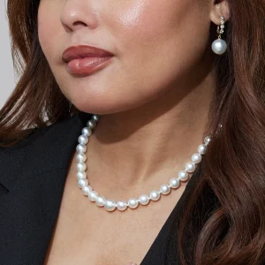 8-10mm White South Sea Pearl Necklace - PSL Certified