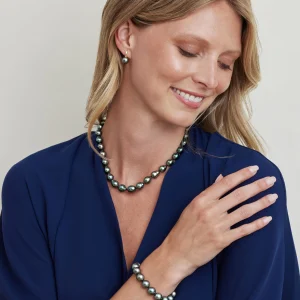 8-10mm Tahitian South Sea Drop Pearl Necklace - AAAA Quality