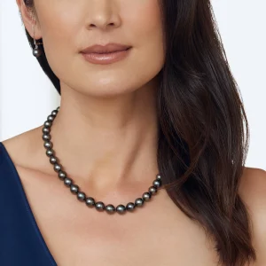 8-10mm Tahitian Round South Sea Pearl Necklace - AAA Quality
