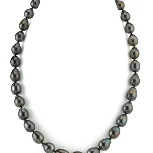 8-10mm Tahitian South Sea Drop Pearl Necklace - AAAA Quality