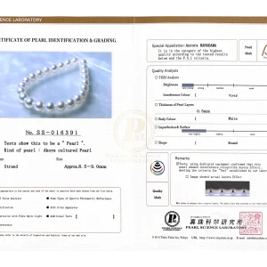 8.5-9.0mm Hanadama Akoya White Pearl Bracelet