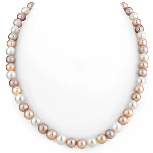 8.0-8.5mm Freshwater Multicolor Pearl Necklace - AAAA Quality