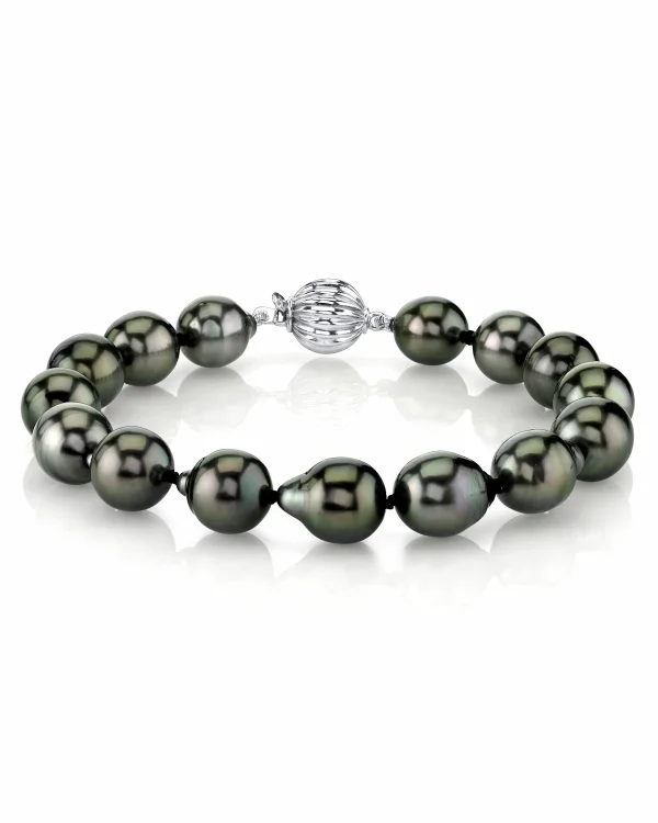 7-8mm Tahitian South Sea Pearl Drop Shape Bracelet