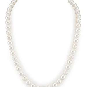 8.0-8.5mm White Freshwater Pearl Necklace - AAA Quality