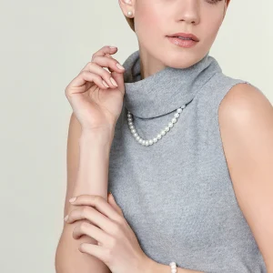 8.0-8.5mm Freshwater Pearl Necklace, Bracelet & Earrings