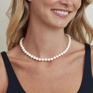 8.0-8.5mm White Freshwater Pearl Adjustable Necklace, Bracelet, Earrings Set