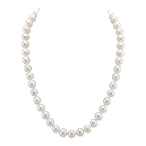 8.0-8.5mm White Freshwater Pearl Necklace - AAAA Quality