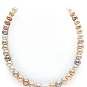8.0-8.5mm Freshwater Multicolor Pearl Necklace - AAA Quality