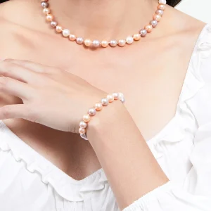 8.0-8.5mm Multicolor Freshwater Pearl Bracelet - AAAA Quality