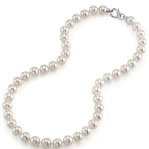 9.0-9.5mm Hanadama Akoya White Pearl Necklace