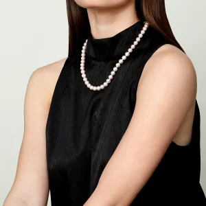 8.5-9.5mm White Freshwater Pearl Necklace - AAA Quality