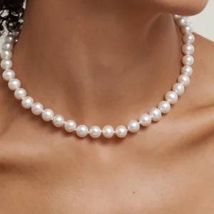 8.5-9.5mm White Freshwater Pearl Necklace - AAA Quality