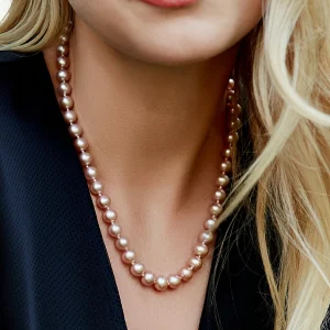 8.5-9.5mm Pink Freshwater Pearl Necklace - AAA Quality