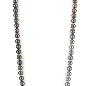 9-10mm Color Graduated Tahitian South Sea Pearl Necklace - AAAA Quality