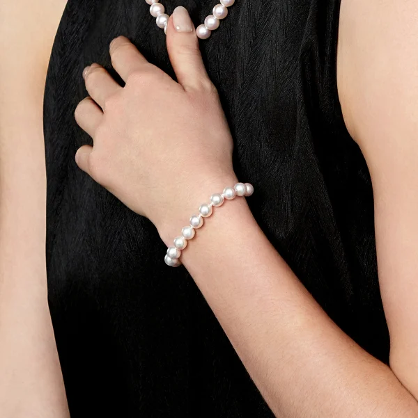 8.5-9.0mm Akoya White Pearl Bracelet