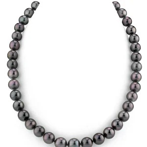 9-11mm Eggplant Tahitian South Sea Pearl Necklace - AAAA Quality