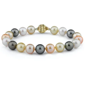 9-10mm South Sea & Freshwater Multicolor Bracelet - AAA Quality