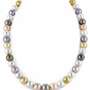 9-11mm Tahitian & Freshwater Multicolor Pearl Necklace - AAA Quality