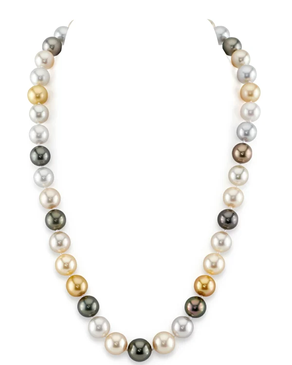 9-11mm South Sea Multicolor Pearl Necklace - AAAA Quality