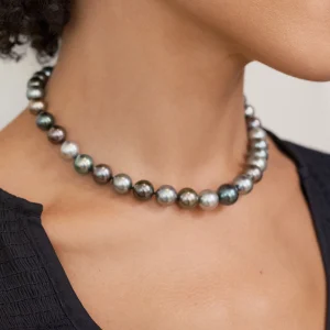 9-11mm Tahitian South Sea Multicolor Pearl Necklace - AAAA Quality