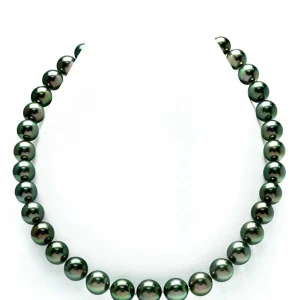 8-10mm Peacock Tahitian South Sea Pearl Necklace - AAAA Quality