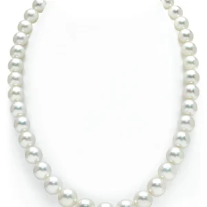 9-11mm White South Sea Pearl Necklace - GIA Certified