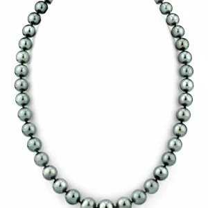 9-11.4mm Peacock Tahitian South Sea Pearl Necklace - PSL Certified