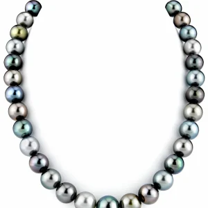 9-12mm Tahitian South Sea Multicolor Pearl Necklace - AAAA Quality