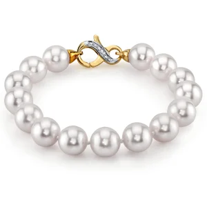 9.5-10mm Akoya White Pearl Bracelet