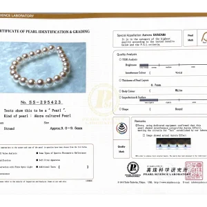 9.0-9.5mm Hanadama Akoya White Pearl Bracelet