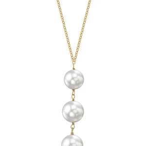 Akoya Pearl Triple Drop Pearl Pendant