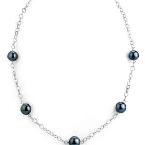 Tahitian South Sea Round Pearl Tincup Necklace