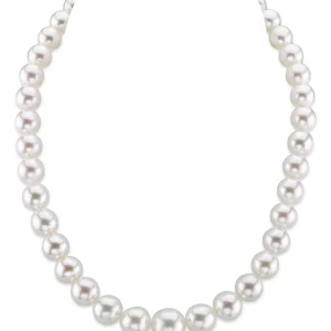 9-12mm White South Sea Pearl Necklace-AAAA Quality