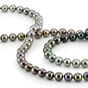 9-10mm Color Graduated Tahitian South Sea Pearl Necklace - AAAA Quality