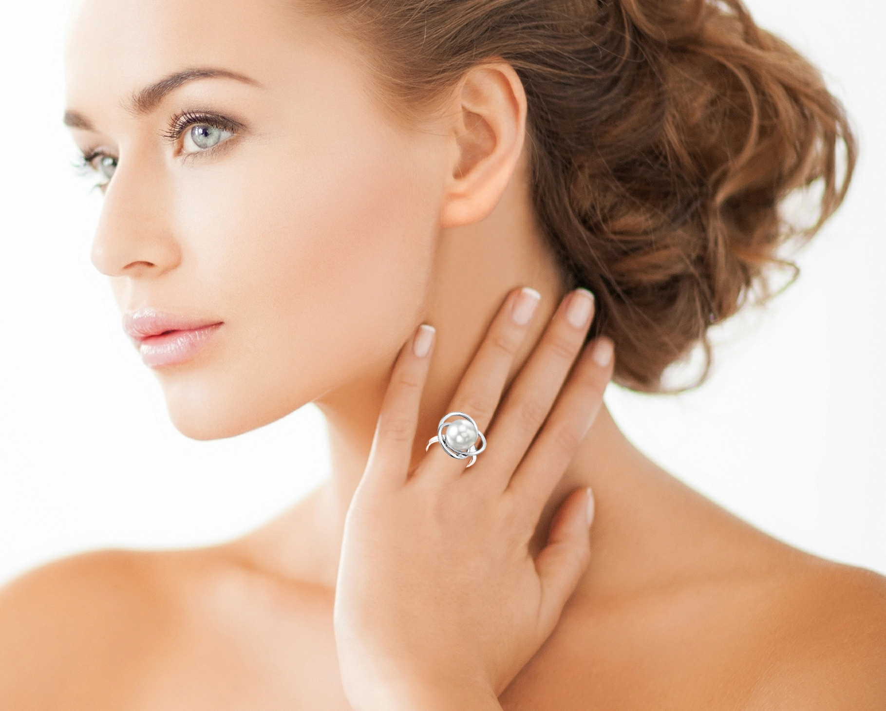 White South Sea Pearl Lexi Ring