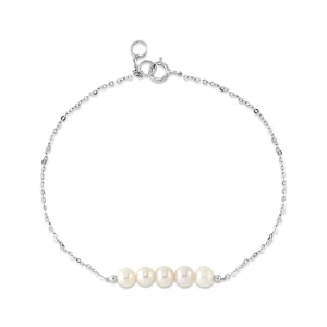 14K Gold Freshwater Pearl Addie Bracelet