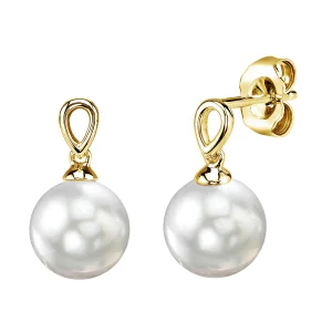 White South Sea Pearl Sherry Earrings