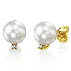 White South Sea Pearl & Diamond Sasha Earrings