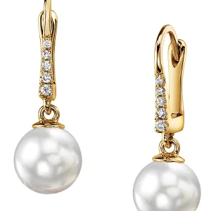 South Sea Pearl & Diamond Susan Earrings