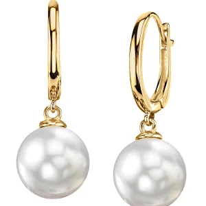 South Sea Pearl Huggie Tania Earrings