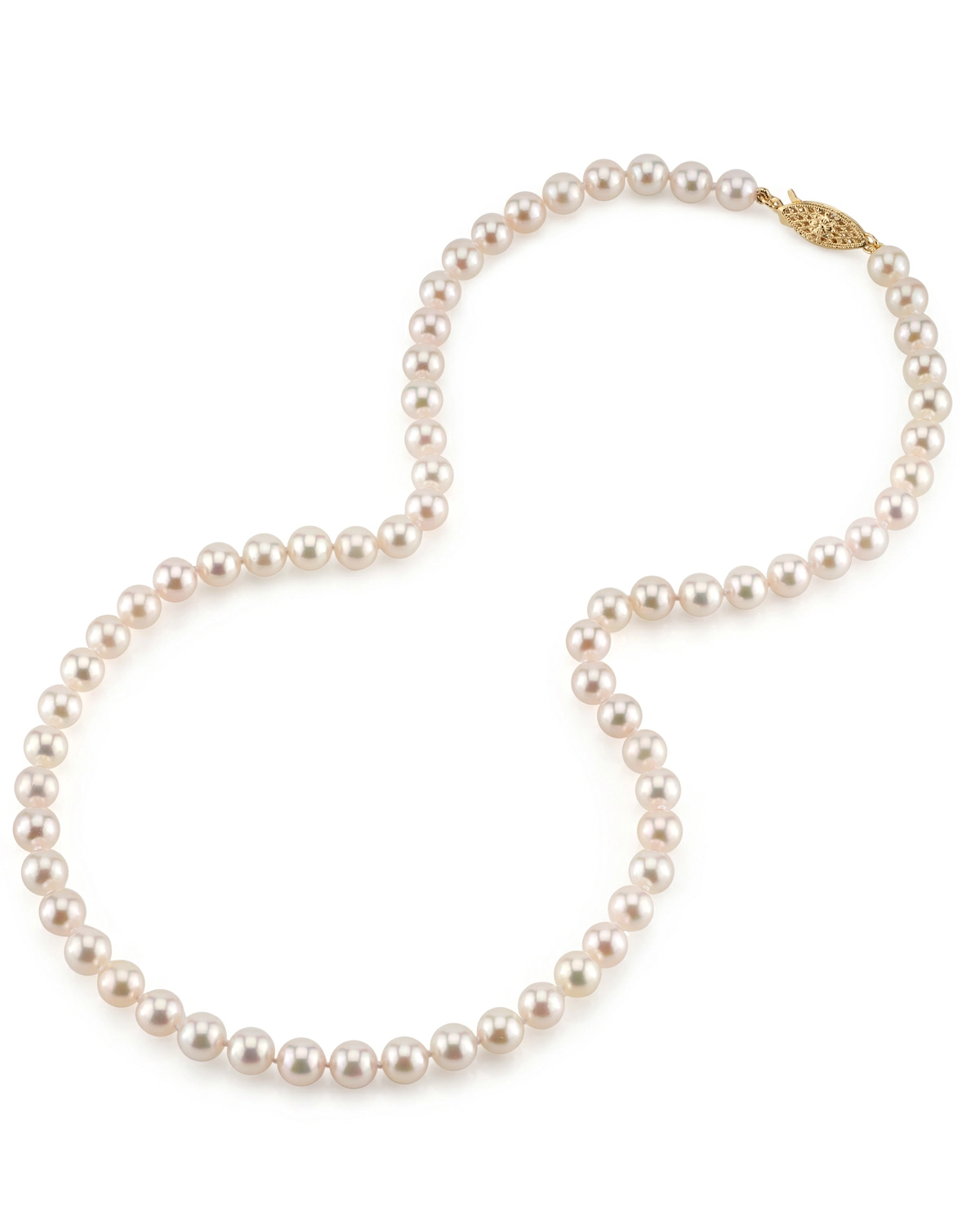 6.0-6.5mm Japanese Akoya White Pearl Necklace - AAA Quality