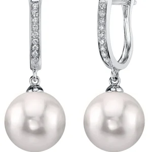 Akoya Certified Hanadama Pearl & Diamond Kim Earrings