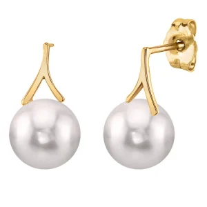 Japanese Akoya Certified Hanadama Pearl Lindsey Earrings