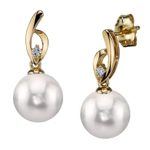 Akoya Pearl & Diamond Lois Earrings