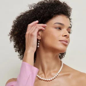 White Akoya Pearl Triple Drop Earrings