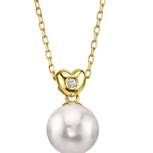 Akoya Pearl & Diamond Lev Pendant