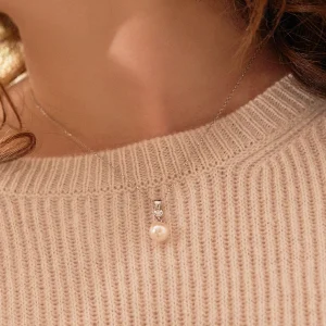 Akoya Pearl & Diamond Michelle Pendant