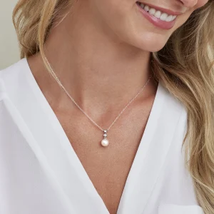 Akoya Pearl & Diamond Michelle Pendant