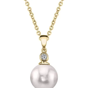Akoya Pearl & Diamond Michelle Pendant